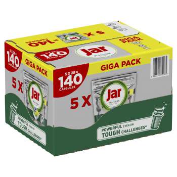Tablety do myčky Jar Platinum - Yellow citron - 5x28ks