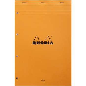 Poznámkový blok Rhodia Basics A4+, oranžový - linkovaný