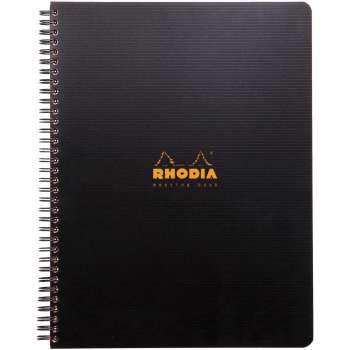 Kroužkový zápisník Rhodia Active Meeting Book - A4+, černý, 80 listů, linkovaný