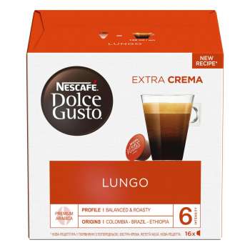 DÁREK: Kapsle Nescafé Dolce Gusto Caffé Lungo, 16 ks