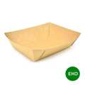 Papírové misky EKO - velké, kraft, 170 x 120 x 60 mm, hnědé, 500 ks