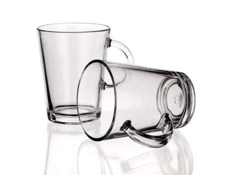 Hrnek Tribeca - skleněný, 400 ml, sada 2 ks