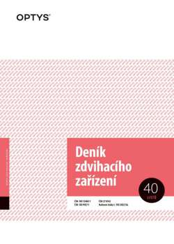 Deník zdvihacího zařízení - A4, 40 listů