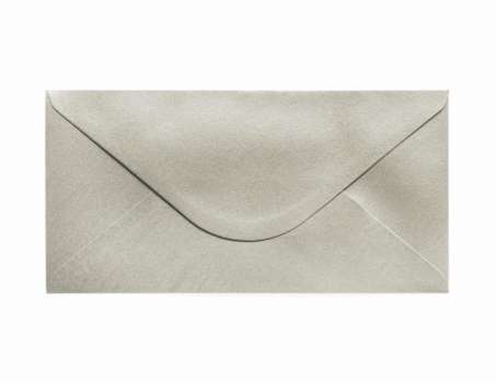 Ozdobné obálky Pearl - DL, 150 g/m2, stříbrné, 10 ks