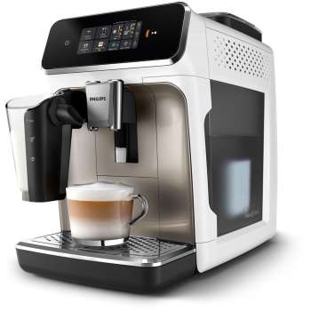 Automatický kávovar Philips EP2333/40 LatteGo - 15 bar, dotykový displej, napěňovač, bílý