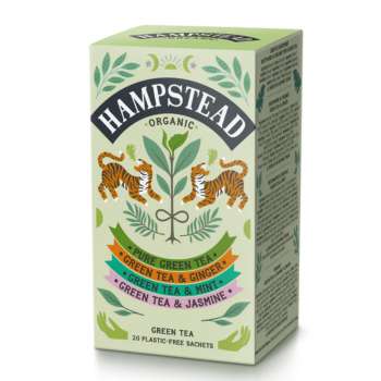 Kolekce zelených čajů Hampstead Tea - bio, 20 ks