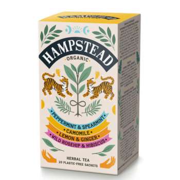 Kolekce ovocných a bylinkových čajů Hampstead Tea - bio, 20 ks