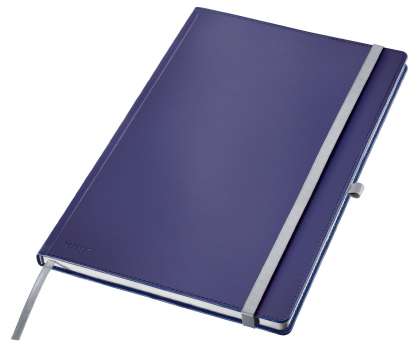 Zápisník Leitz Style A4 s tvrdými deskami - linkovaný, modrý