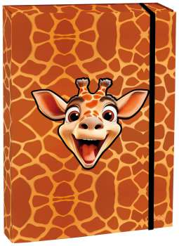 Box na sešity A4 - s klopou, Giraffe