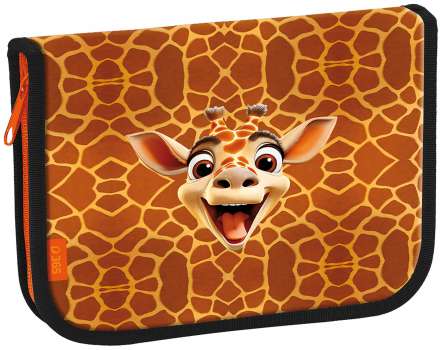 Penál jednopatrový - 2 chlopně, Giraffe