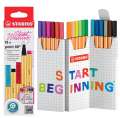 Liner STABILO point 88 Zick-Zack - sada 18 barev