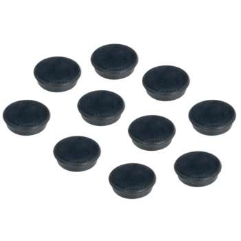 Sada magnetů Franken - 38 mm, černý, 10 ks