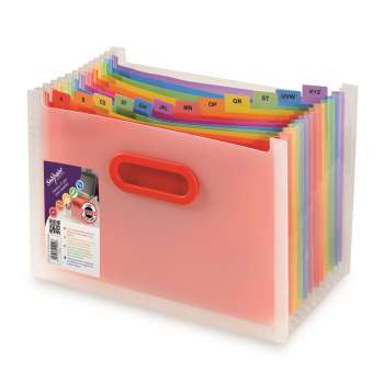 Organizér s přihrádkami Snopake - Rainbow, A4, 13 přihrádek