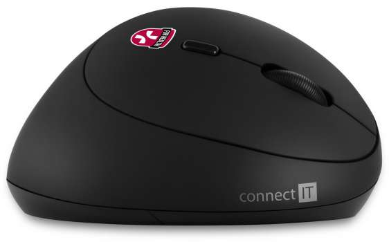 Ergonomická bezdrátová vertikální myš CONNECT IT ForLadies FOR HEALTH - velikost pro ženy, černá