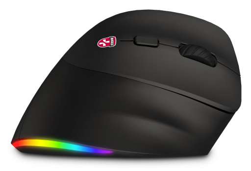 Ergonomická vertikální myš CONNECT IT FOR HEALTH Cloudy BLACK - bezdrátová, černá