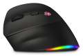 Ergonomická vertikální myš CONNECT IT FOR HEALTH Cloudy LEFT BLACK - bezdrátová, pro leváky, černá