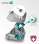 Ergonomická vertikální myš CONNECT IT FOR HEALTH Gloss WHITE - bezdrátová, bílá