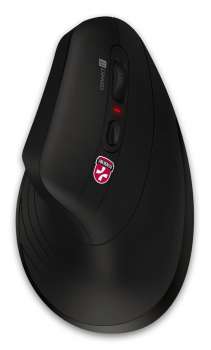 Ergonomická vertikální myš CONNECT IT FOR HEALTH Verti TriMode BLACK - bezdrátová, černá