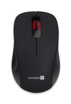 Bezdrátová optická myš CONNECT IT Mute BLACK - tichá, černá