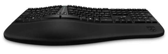 Ergonomická klávesnice CONNECT IT FOR HEALTH ERGO BLACK - drátová, CZ + SK, černá
