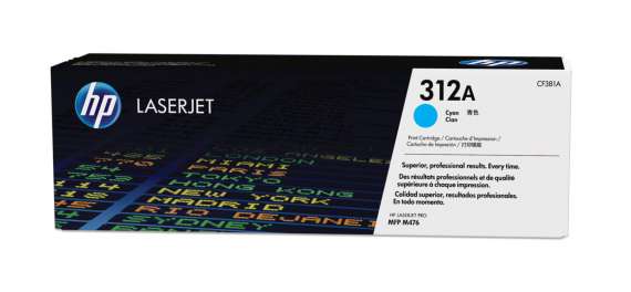 Toner HP CF381A, č. 312A - azurový