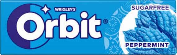 Žvýkačky Orbit Peppermint, 14 g