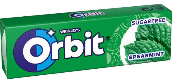 Žvýkačky Orbit - Spearmint, 10 dražé, 14 g