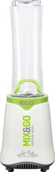 Stolní mixér na smoothie ECG SM 3510 Mix&Go - objem 600 ml, bílý/zelený