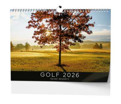Nástěnný kalendář 2026 Golf - české resorty
