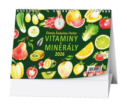 Stolní kalendář 2026 Vitaminy a minerály