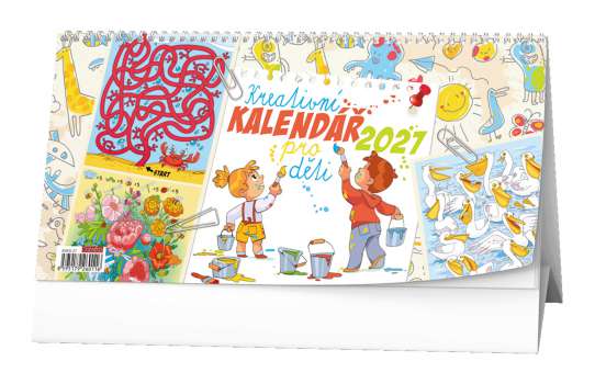 Stolní kalendář 2027 Kreativní kalendář pro děti