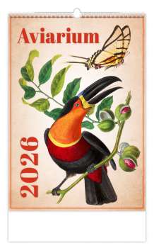 Nástěnný kalendář 2026 Aviarium