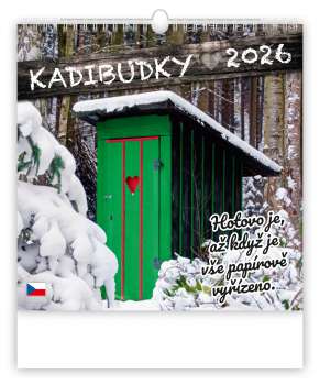 Nástěnný kalendář 2026 Kadibudky