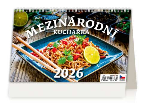 Stolní kalendář 2026 Mezinárodní kuchařka