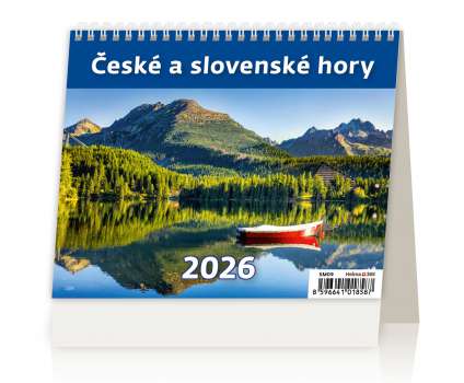 Stolní kalendář 2026 České a slovenské hory