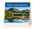 Stolní kalendář 2026 České a slovenské hory