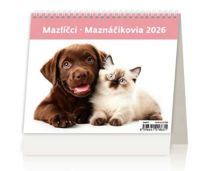 Stolní kalendář 2026 Mazlíčci