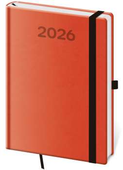Týdenní diář 2026 Print Pop - A5, oranžový