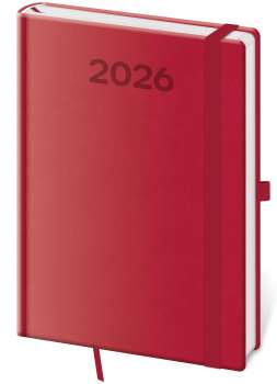 Týdenní diář 2026 Print Pop - A5, malinový