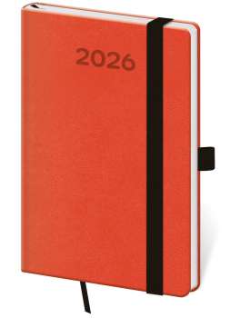 Týdenní kapesní diář 2026 Print Pop - oranžový