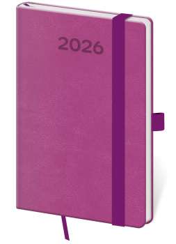 Týdenní kapesní diář 2026 Print Pop - fialový