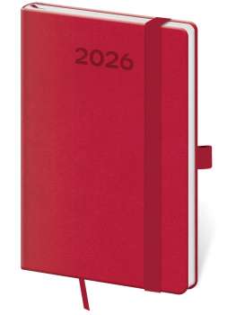 Týdenní kapesní diář 2026 Print Pop - malinový