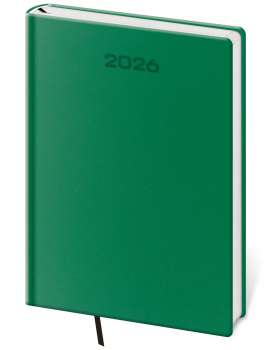 Denní diář 2026 Soft - A5, zelený
