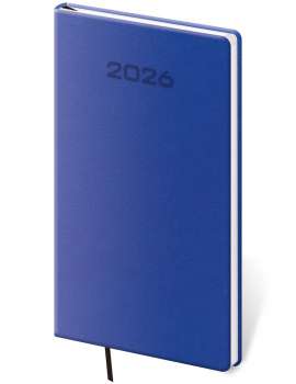 Týdenní kapesní diář 2026 Soft - modrý