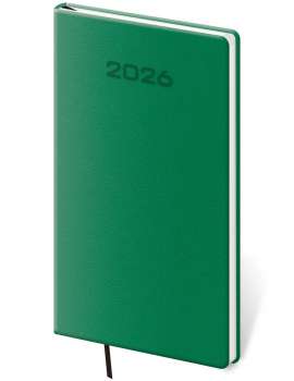 Týdenní kapesní diář 2026 Soft - zelený