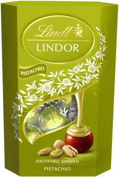 Čokoládové pralinky Lindor - pistácie, 200 g
