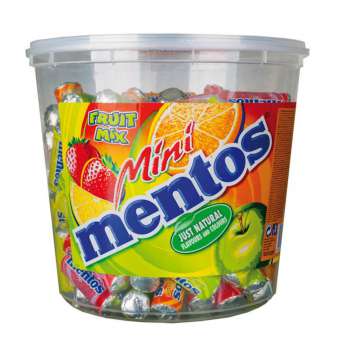 Dražé Mentos mini - se žvýkací náplní, mix 120x 10,5 g