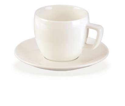 Sada šálků s podšálky na cappucino Tescoma Crema - bílé, sada 6 ks