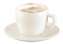 Sada šálků s podšálky na cappucino Tescoma Crema - bílé, sada 6 ks