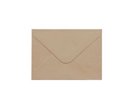 Ozdobné obálky Nature - 7 x 10 cm, 120g/m2, tmavě béžové, 10 ks